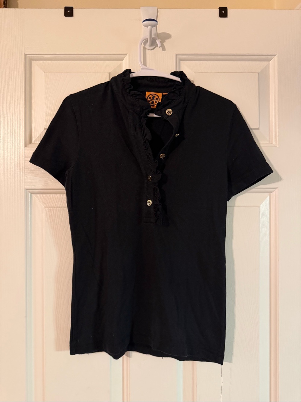 Black Tory Burch Polo Shirt - size S